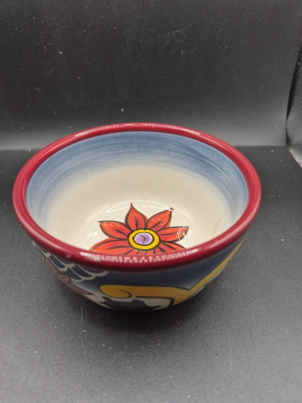 Hand-Painted Ceramic Bowl JCPenney Home Collection Ottorino Vintage